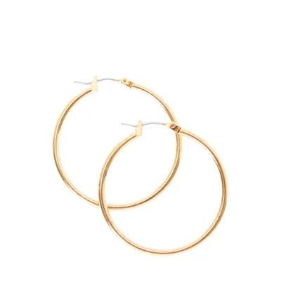 Small Smooth Gold Hoop Earrings