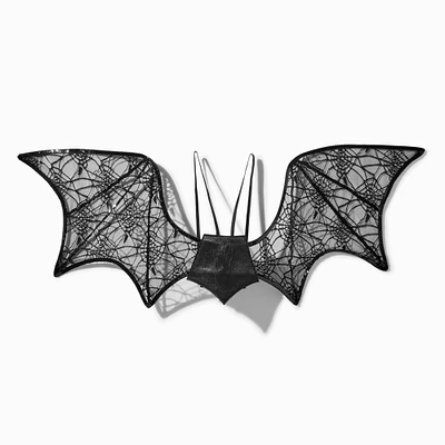 Black Lace Bat Wings