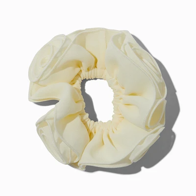 Sheer Rose Design Medium Hair Scrunchie