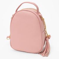 Pearl Studded Mini Backpack Crossbody Bag - Pink
