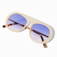 Ivory & Tortoiseshell Aviator Sunglasses