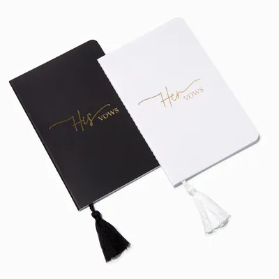 His & Hers Wedding Vow Notebooks - 2 Pack