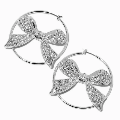 ICING x Sliving by Paris Hilton Bow Hoop Earrings