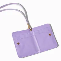 Lavender Butterfly Wallet with Lanyard