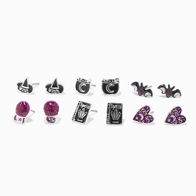 Mystical Icons Stud Earring Set - 6 Pack