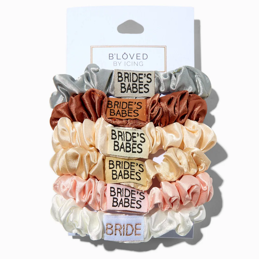 The Bride & Bride's Babes Hair Scrunchies - 6 Pack