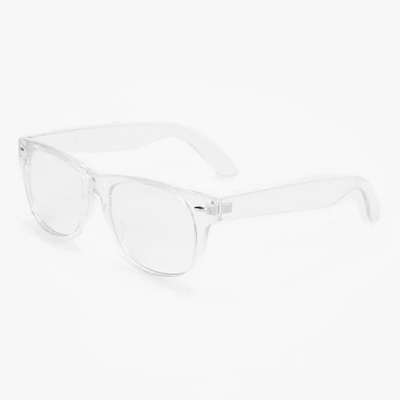 Holographic Rectangular Clear Lens Frames