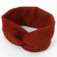 Sweater Knit Twisted Headwrap - Rust