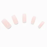 French Ombre Long Square Vegan Faux Nail Set - 24 Pack