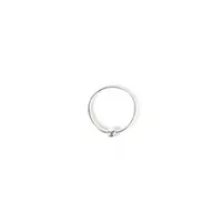 20G Sterling Silver Beaded Nose Hoop Ring