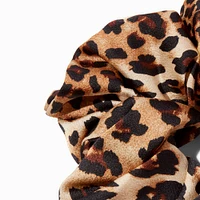 Giant Leopard Print Hair Scrunchie