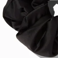 Giant Silky Black Hair Scrunchie