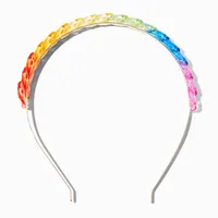 Rainbow Translucent Chain Link Headband