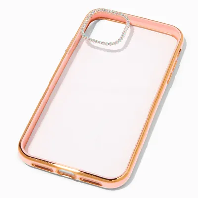 Embellished Clear/Blush Pink Phone Case