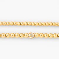 Gold Fireballl Stretch Bracelets (2 Pack)