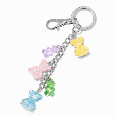 Glitter Bear Charms Keychain