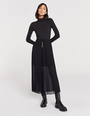 jupe noire plissée femme IKKS | Mode Automne Hiver Robe,