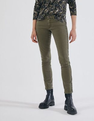Jean slim kaki coton biologique, coupe sculpt up femme IKKS | Mode Automne Hiver Pantalon, combinaison, jeans