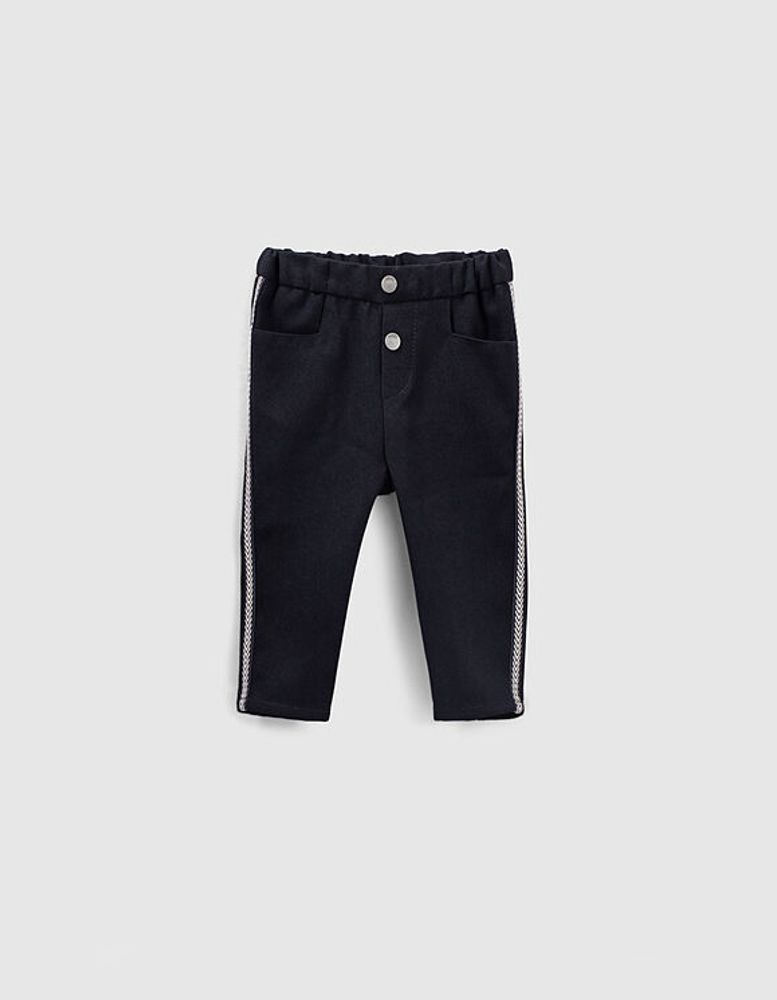 Ikks Pantalon Noir Fluide A Ganses Chevrons Bebe Fille Ikks Mode Automne Hiver Pantalon Short Terrasses Du Port