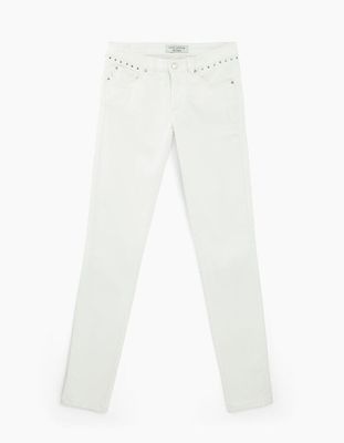 Jean slim enduit blanc cassé sculpt up femme IKKS | Mode Automne Hiver Pantalon, combinaison, jeans