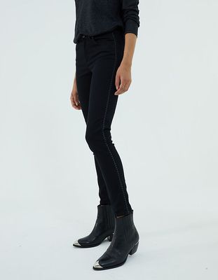 Jean slim stay black 7/8 ème bijoux, coupe sculpt up femme IKKS | Mode Automne Hiver Pantalon, combinaison, jeans