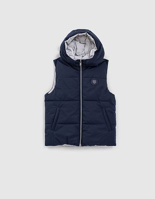 Bodywarmer réversible navy et gris REFLECTIVE garçon  IKKS | Mode Automne Hiver Manteau, parka