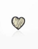 Broche cœur or brodée I.Code IKKS | Mode Printemps Eté Accessoires