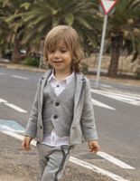 Gilet gris bébé garçon
