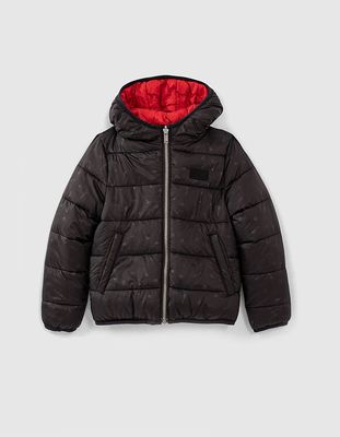 Doudoune réversible noire et rouge garçon  IKKS | Mode Automne Hiver Manteau, parka, veste