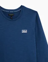 Tee-shirt bleu brut Essentiel coton bio garçon