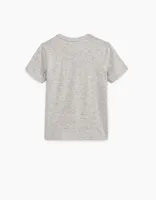 Tee-shirt gris chiné Essentiels