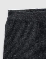 Pantalon gris chiné en tricot coton bio bébé