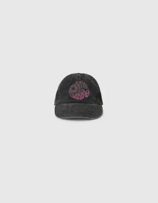 Casquette gris délavé message vintage fille