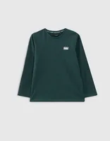 Tee-shirt émeraude Essentiel coton bio garçon