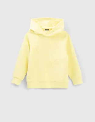 Sweat anis recyclé visuels embossés garçon