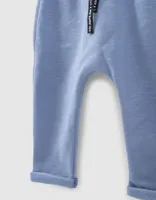 Pantalon bleu molleton bio bébé