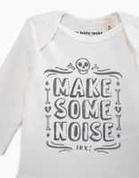 Body milk à message et skull coton bio bébé IKKS | Mode Printemps Eté Bodies & Pyjama