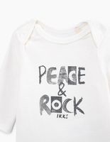 Body milk à message coton bio bébé IKKS | Mode Printemps Eté Bodies & Pyjama
