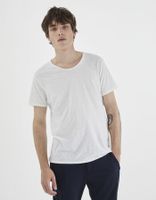 Tee-shirt L'Essentiel blanc col V Homme IKKS | Mode Printemps Eté Tee-shirt