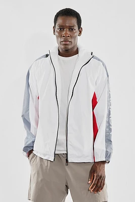 Canada Weather Gear Hooded Sleeve Print Logo Lightweight Jacket
