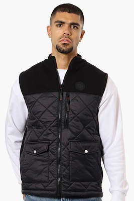 Canada Weather Gear Sweater Knit Polyfill Puffer Vest