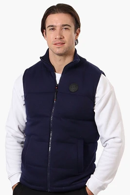 Canada Weather Gear Solid Sweater Knit Puffer Vest