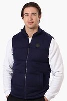 Canada Weather Gear Solid Sweater Knit Puffer Vest