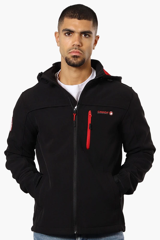 Canada Weather Gear Hooded Fleece Lined Lightweight Jacket