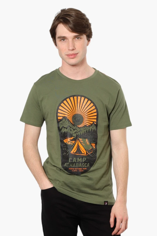 Canada Weather Gear Printed Short Sleeve Tee - Olive