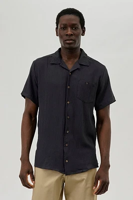 Super Triple Goose Vintage Solid Button Up Casual Shirt