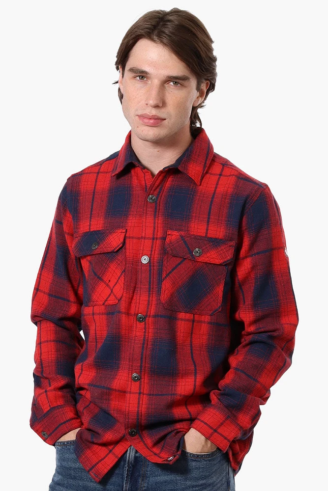 Canada Weather Gear Plaid Button Up Casual Shirt