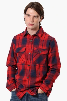 Canada Weather Gear Plaid Button Up Casual Shirt