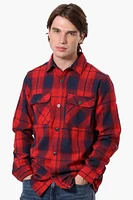 Canada Weather Gear Plaid Button Up Casual Shirt
