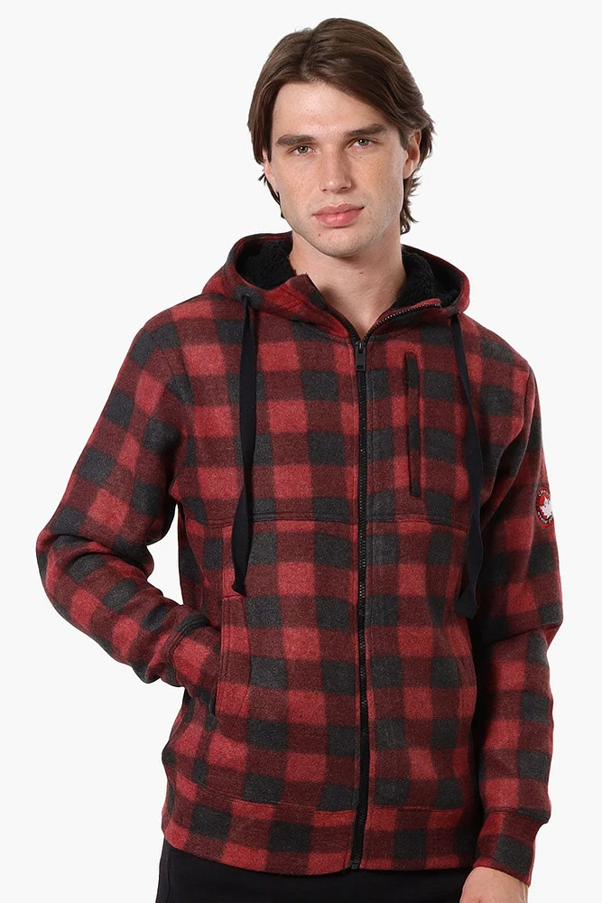 Canada Weather Gear Plaid Fleece Lined Lightweight Jacket